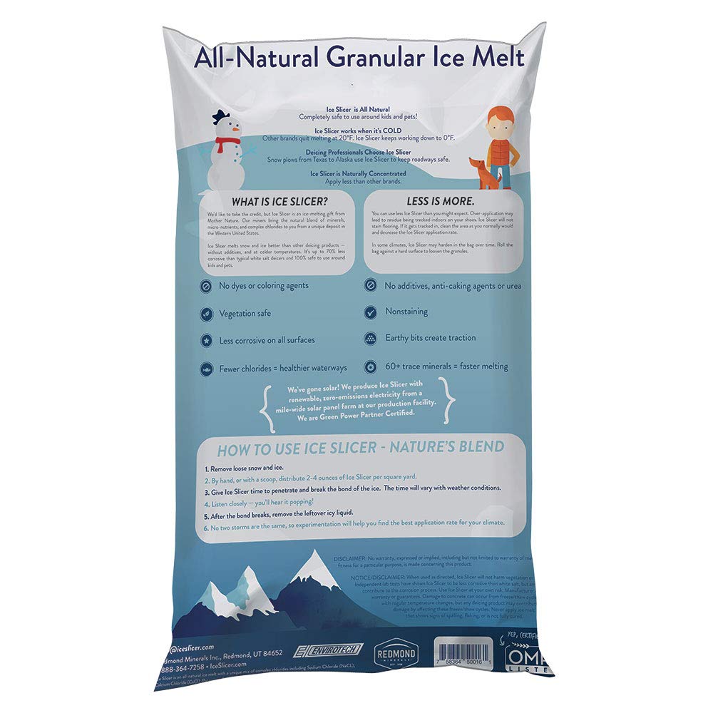 REDMOND Ice Slicer on icy sidewalk demonstrates safe, practical use