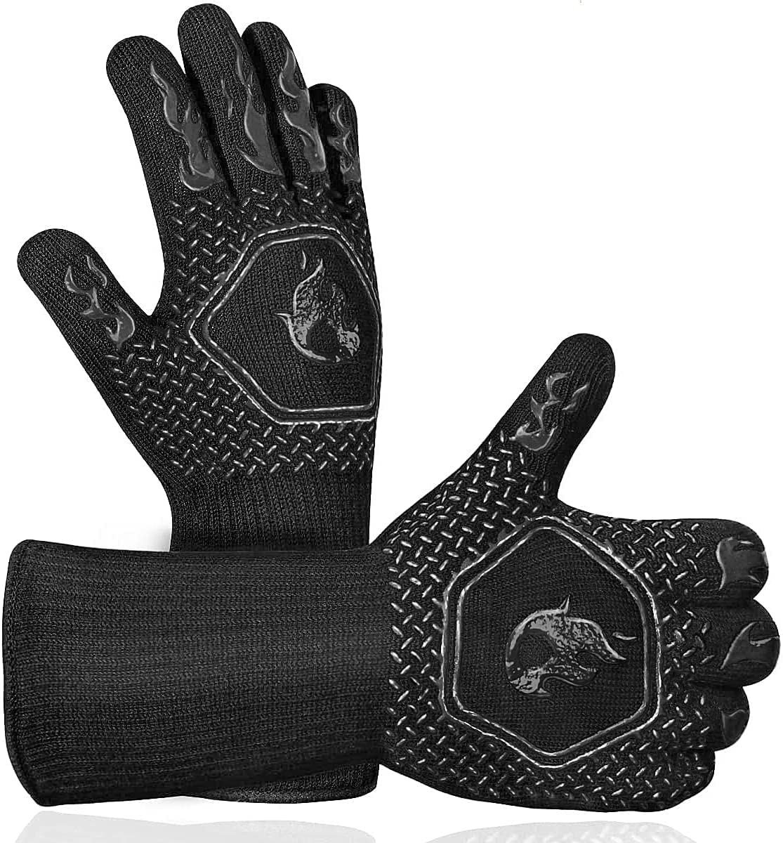Redriver HAMITOR grill gloves front view offering heat protection for grilling.