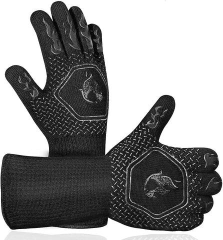Redriver HAMITOR grill gloves front view offering heat protection for grilling.