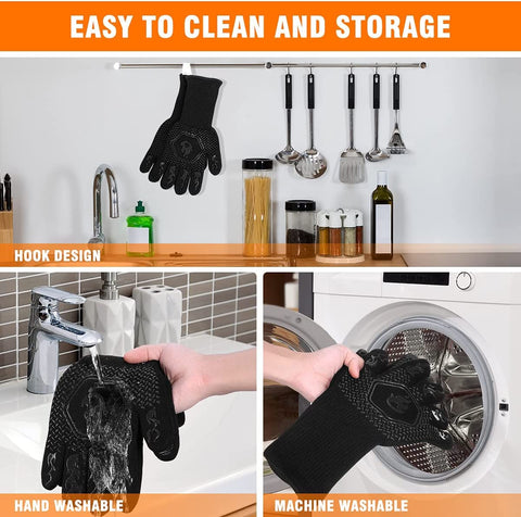 Redriver HAMITOR gloves long-sleeve design ideal for oven and outdoor grilling.
