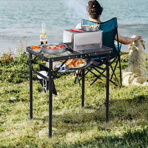 RedSwing mesh desktop on table for easy food prep outdoors