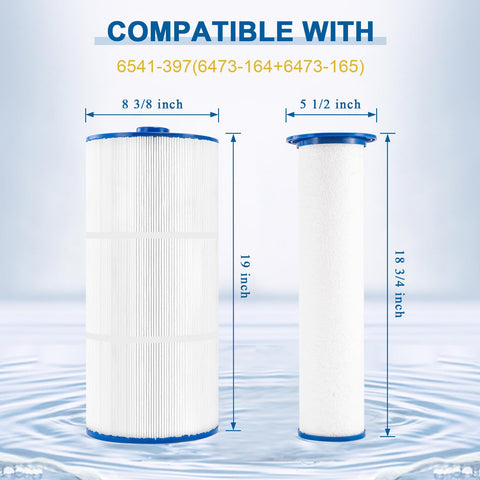 REEPLAR 6541-397 spa filter dimensions chart to verify fit before purchase
