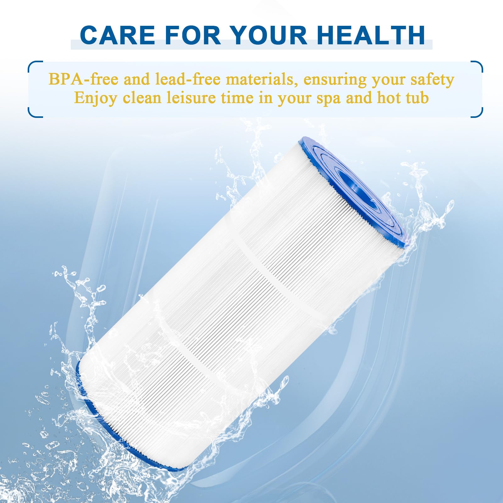 REEPLAR 6541-397 spa filter star-shaped fibers enable easier rinsing