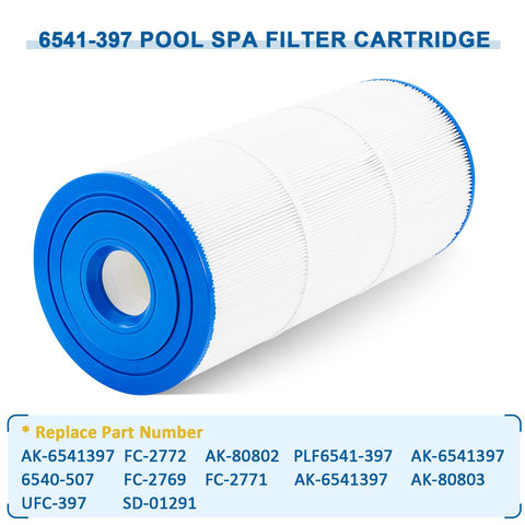 REEPLAR 6541-397 spa filter trilobal fabric cross-section improves debris capture