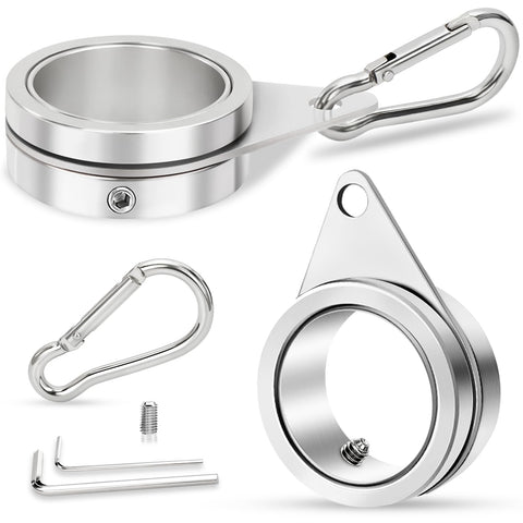 REERON 1-inch flag pole rings with 360° swivel for smooth rotation