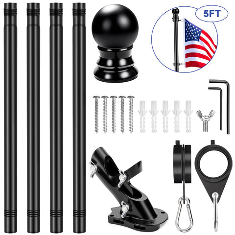 REERON 360-degree flag rings provide smooth rotation to prevent tangling.