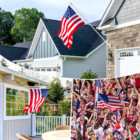 REERON carabiners and tangle-free rings enhance flag mounting efficiency outdoors.
