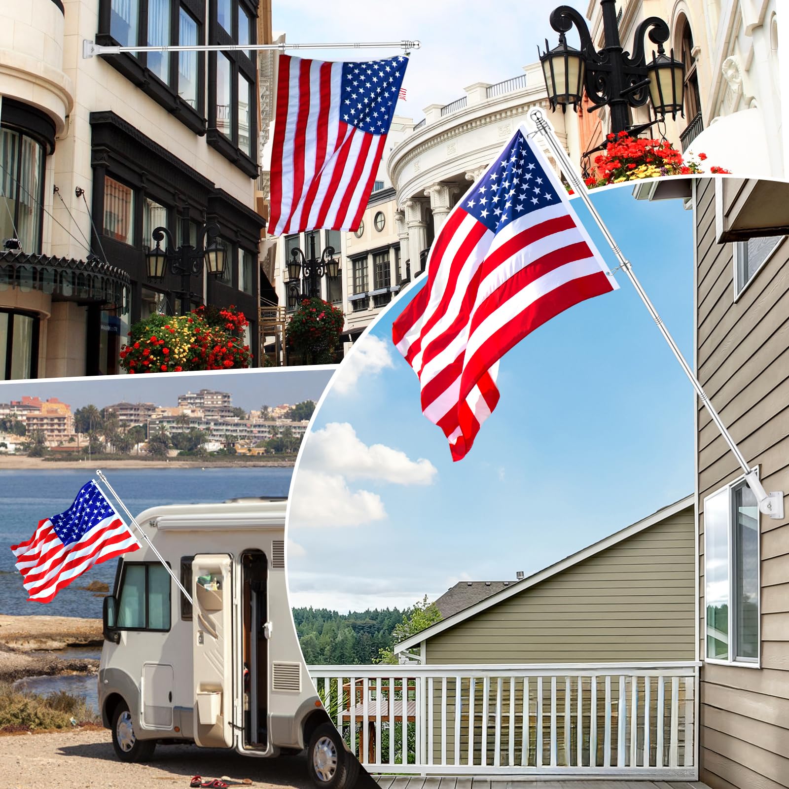 REERON flag grommets and carabiners for secure connections