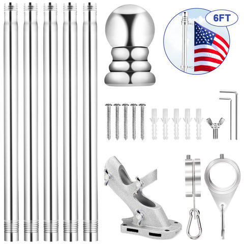 REERON 360° rotating rings reduce tangling for smooth flag movement.