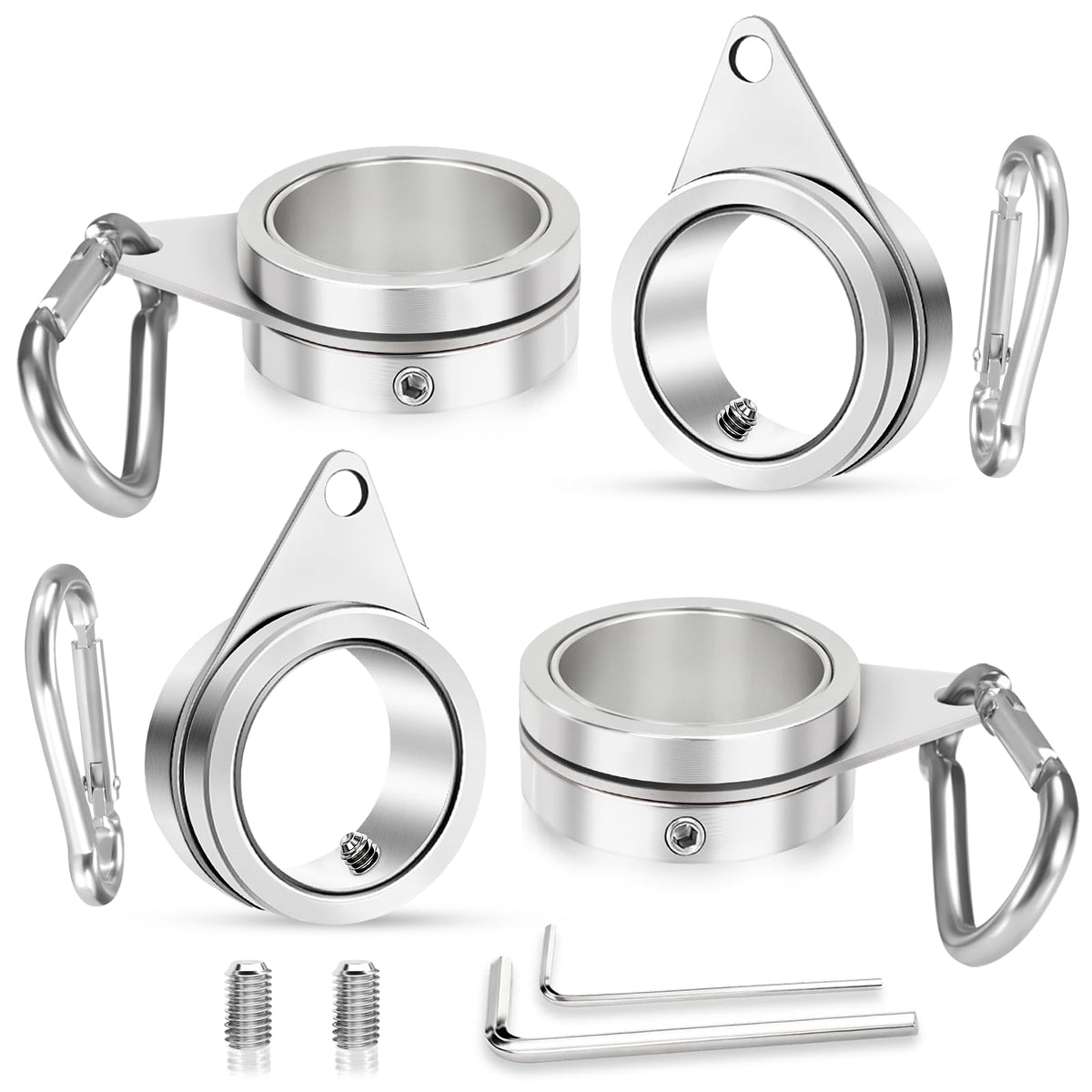 REERON flag pole rings with a 360-degree swivel for smooth rotation.