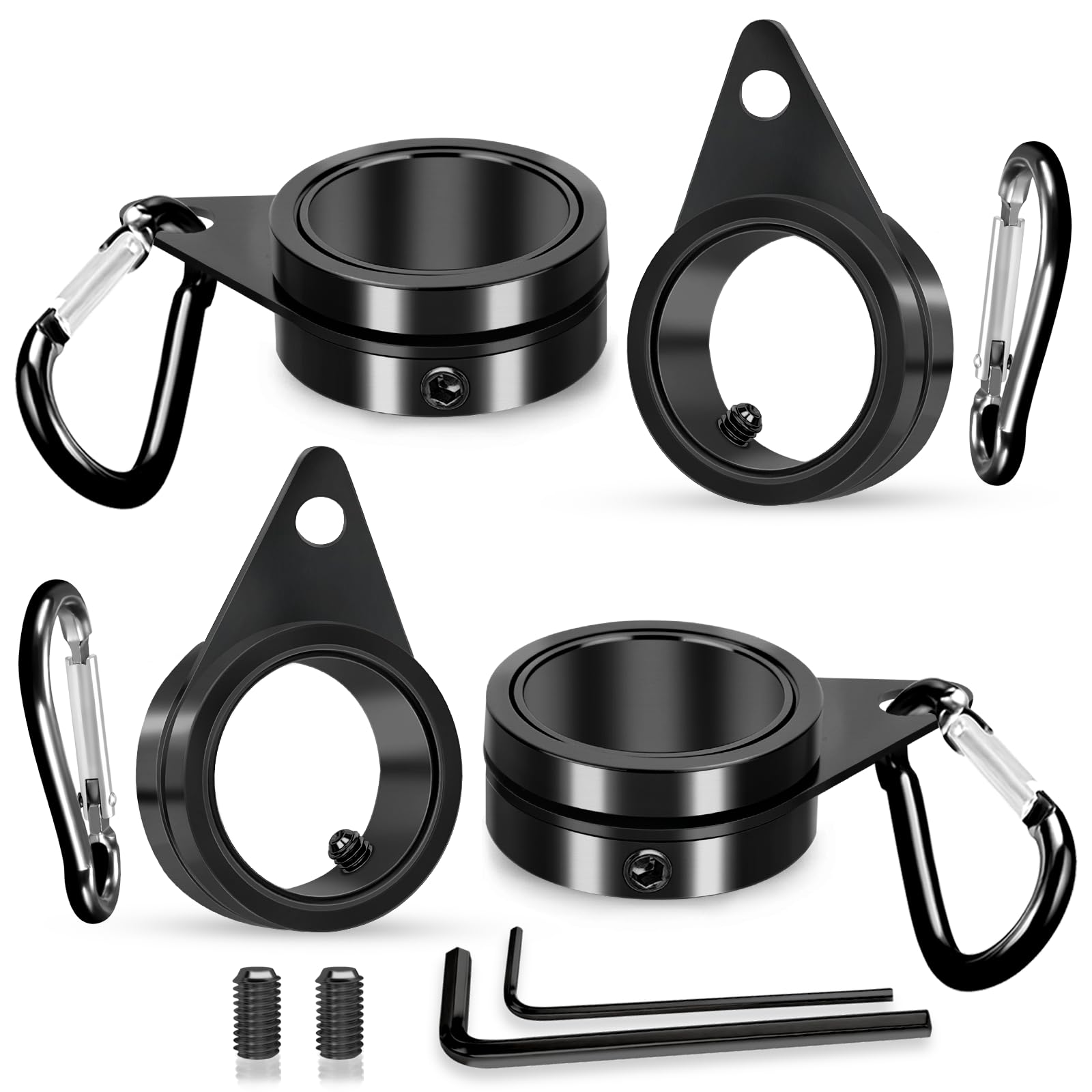REERON 360° swivel flag pole rings enabling smooth rotation and reduced tangling.