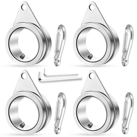 REERON flag pole rings with 1.02-in inner diameter fits 0.75-1.02-in poles.