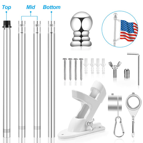 REERON wall-mount bracket with 2-position display for flexible flag angles