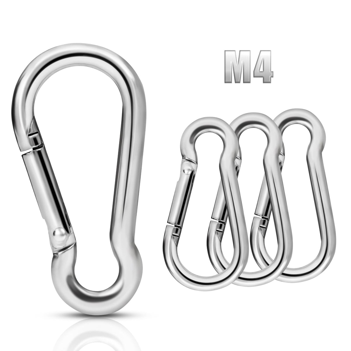 REERON M4 mini flag carabiner clip for grommeted flags, compact and secure.