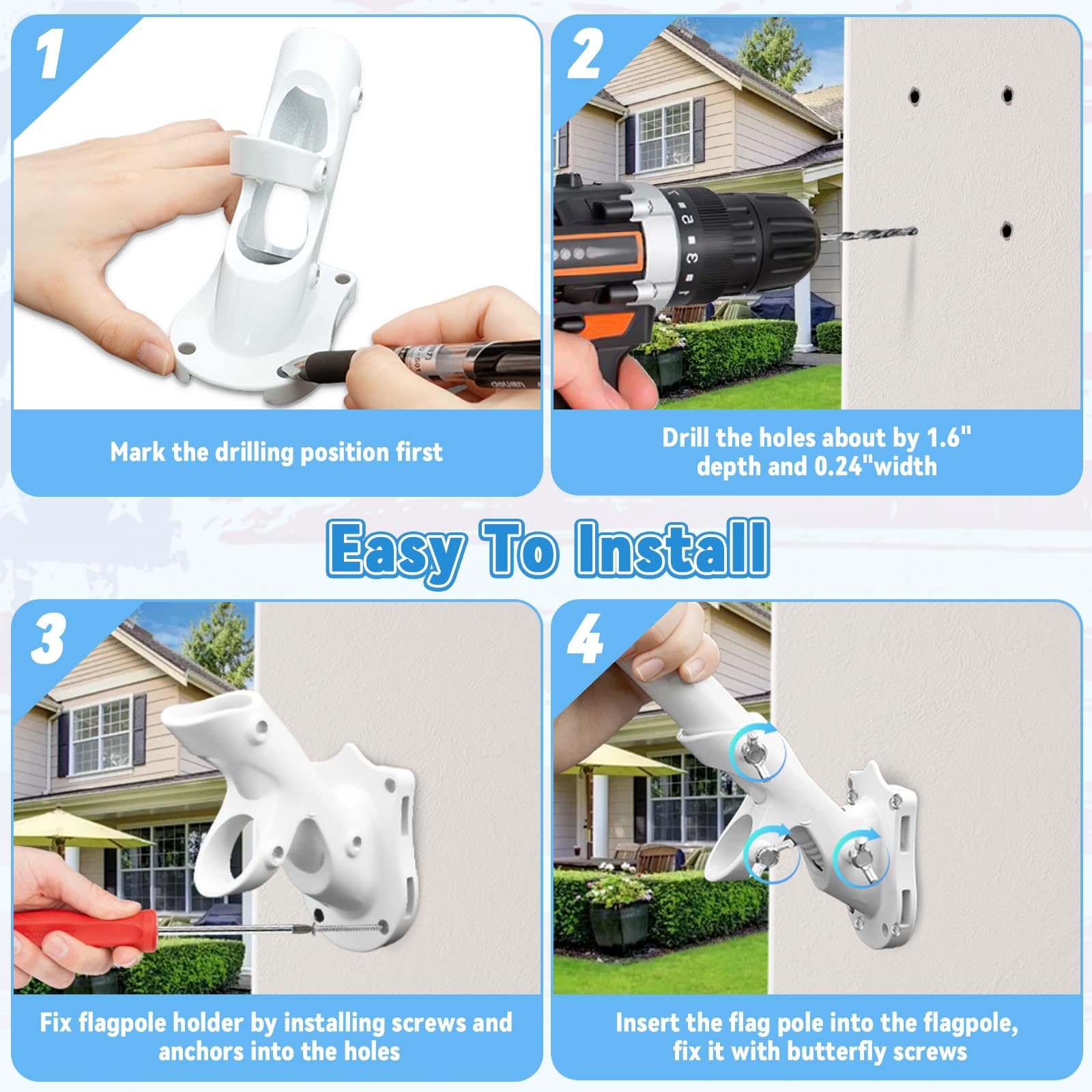 REERON heavy-duty aluminum bracket is windproof and rustproof for outdoor displays