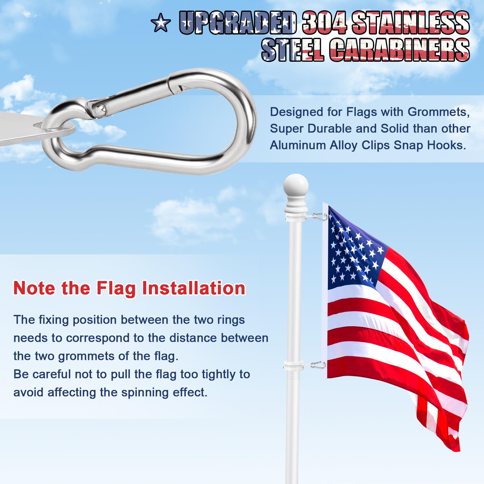 REERON wall-mount kit compatible with 3x5' or 4x6' flags