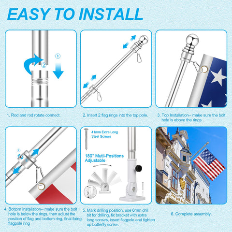 REERON weatherproof hardware with screws and anchors for outdoors