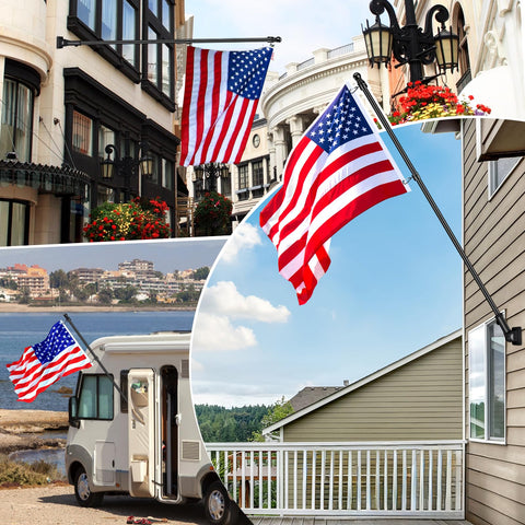 REERON weatherproof outdoor flag pole designed for residential or commercial use.