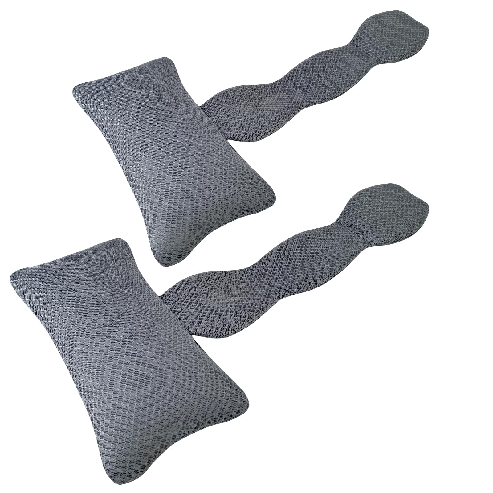 REEZEIVI 2-pack hot tub headrest pillow with 3D mesh for breathable comfort.