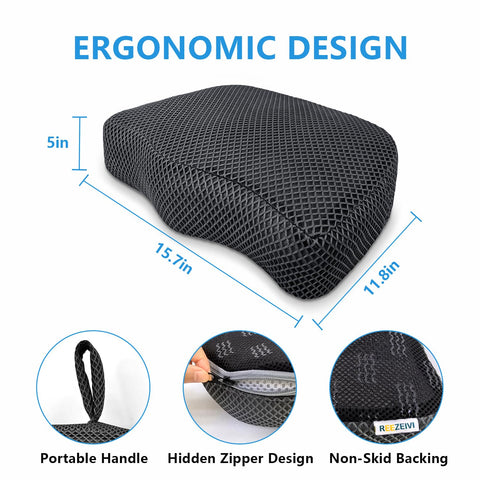 REEZEIVI weighted spa seat with non-slip base for stable wet surfaces.