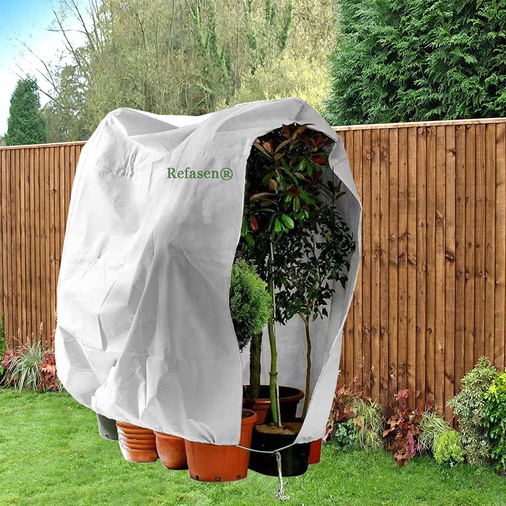 Refasen breathable fabric allows airflow while shielding plants.