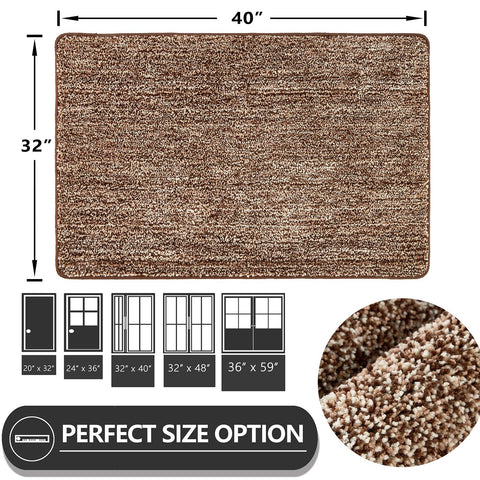 REFETONE door mat with absorbent surface helps keep floors dry indoors