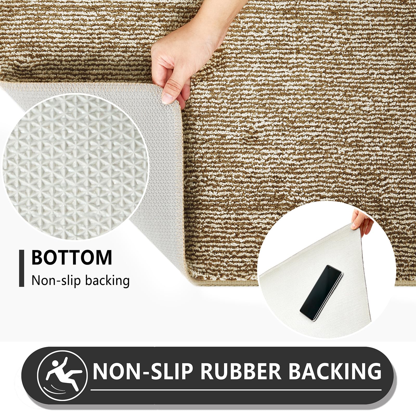 REFETONE door mat low profile design fits under most doors
