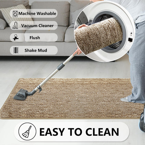 REFETONE door mat washable and color stays vibrant after wash