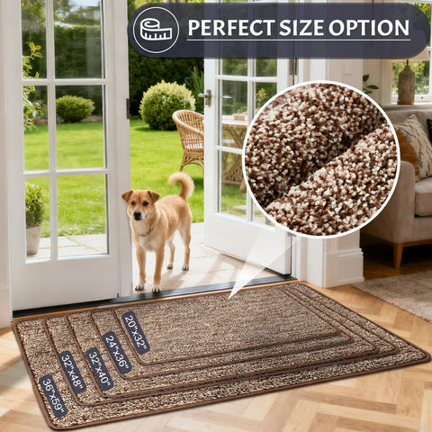 REFETONE entryway rug is pet-friendly for tidy entrances