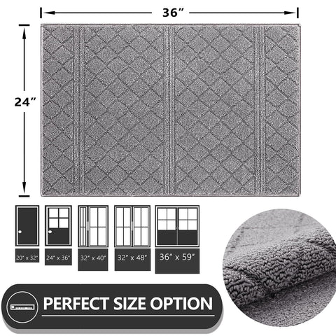 REFETONE indoor doormat with dirt-scrape capability for cleaner entryways.