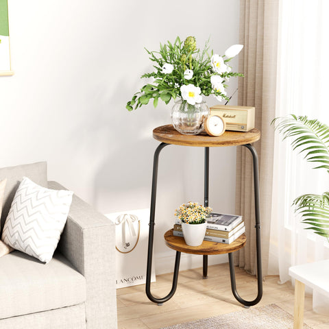 REFGY small round end table use beside sofa.