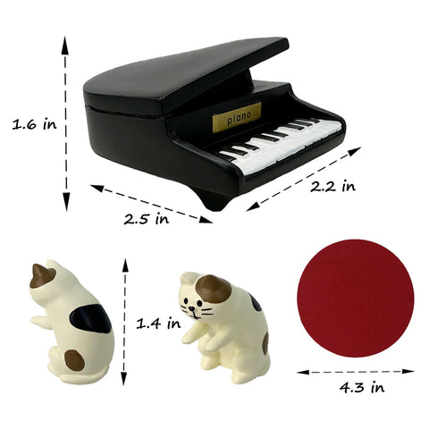 Refintural resin cat statue for elegant office or shelf decor