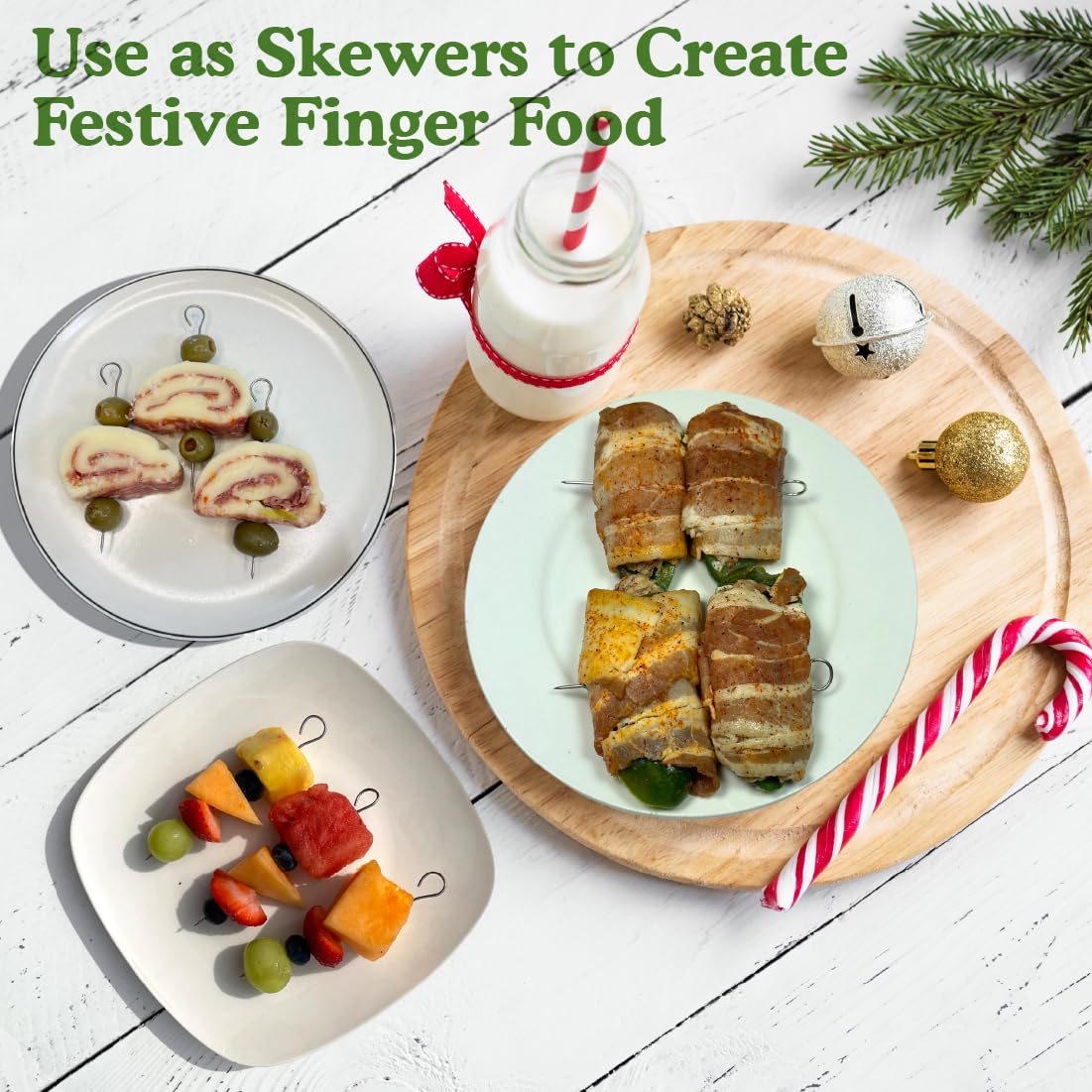 Regency Wraps 500°F heat resistance keeps skewers sturdy for roasting, air frying, or grilling.