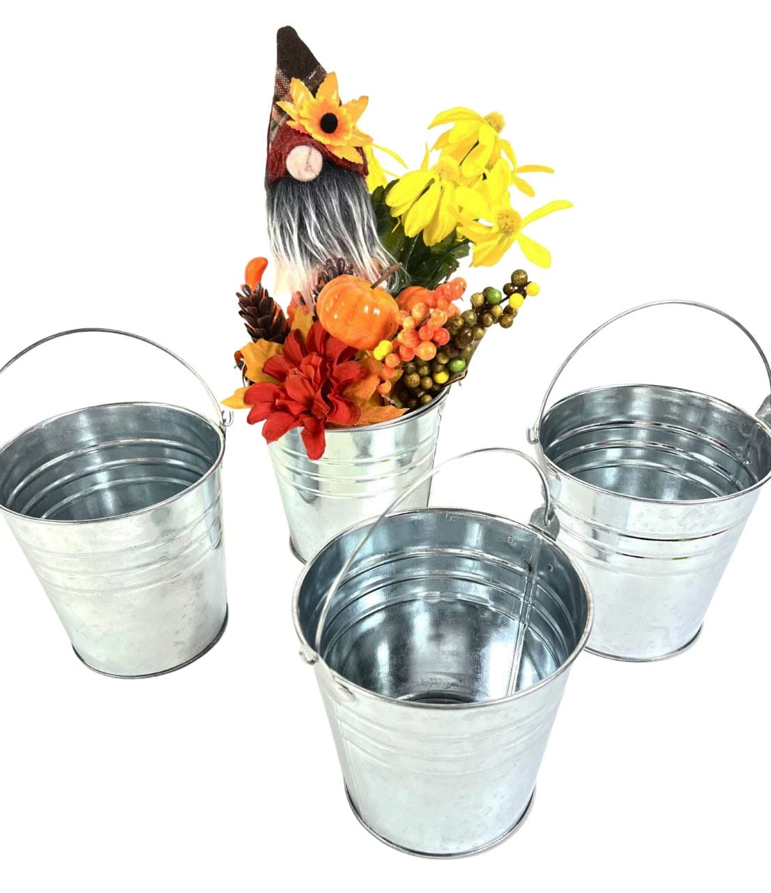 Regent 5x5 inch pails as garden planters and mini displays