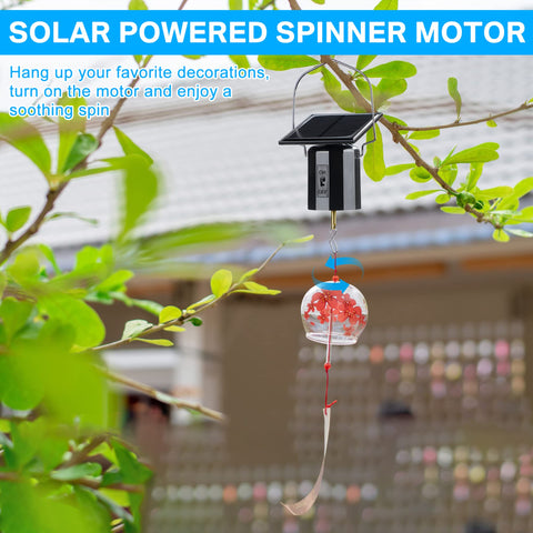 Reginary wind spinner hanging hook detail demonstrates secure load