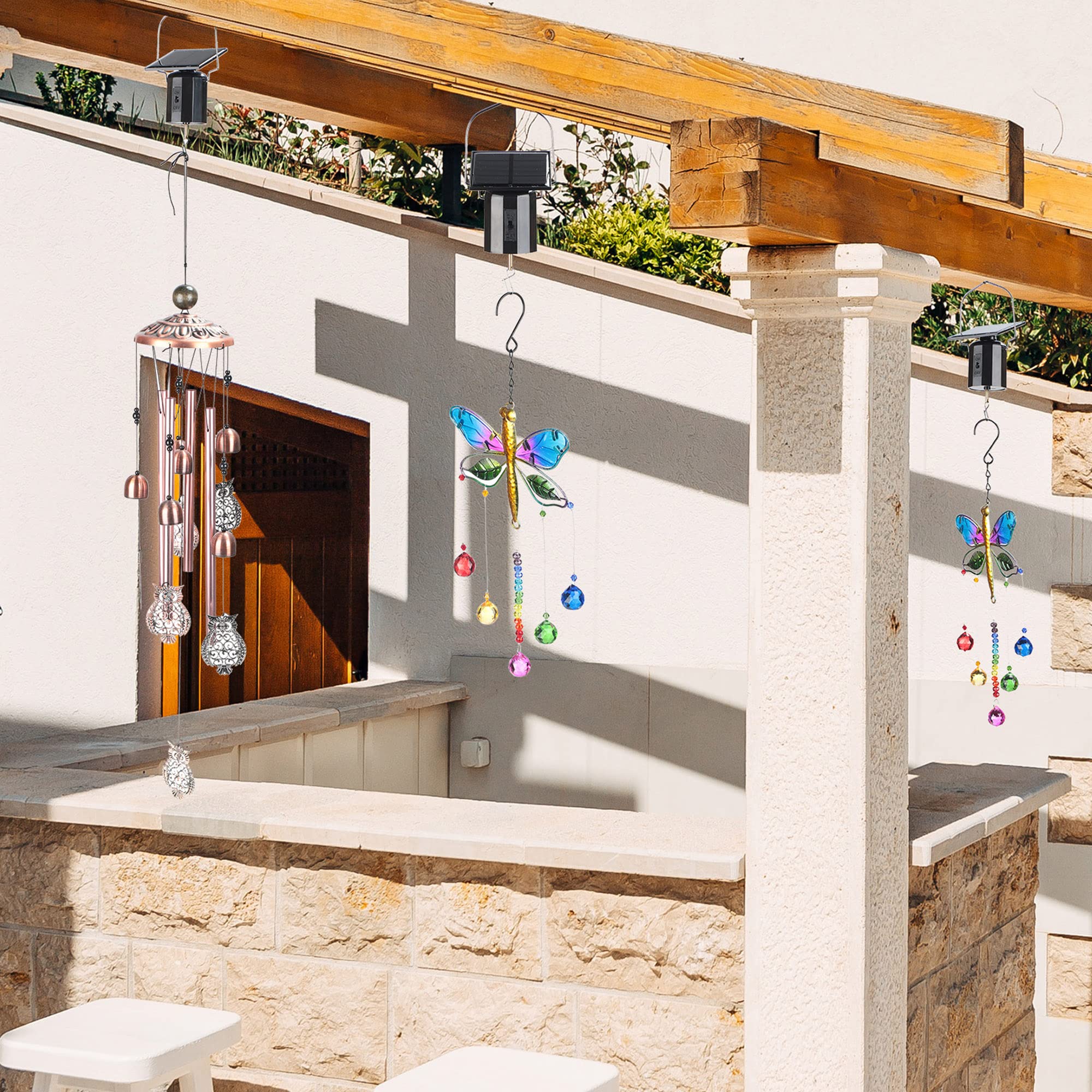 Reginary wind spinner suncatcher display adds dynamic yard charm