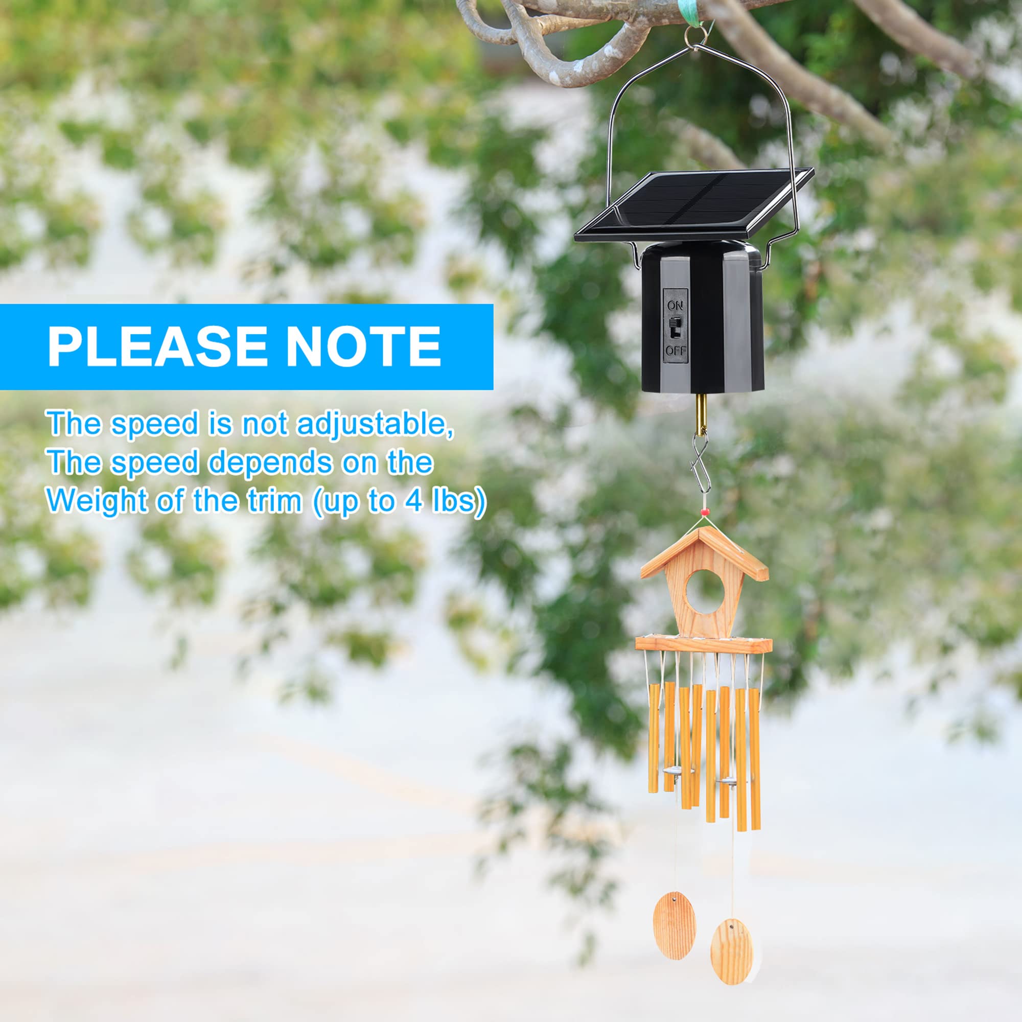 Reginary wind spinner weatherproof plastic construction withstands rain