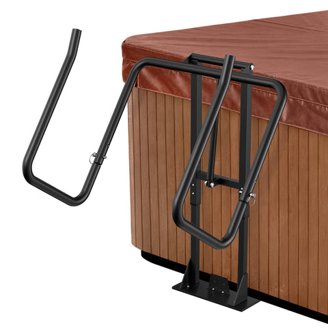 REGMICS aluminum hydraulic hot tub cover lift shows smooth, effortless operation for heavy spa covers.