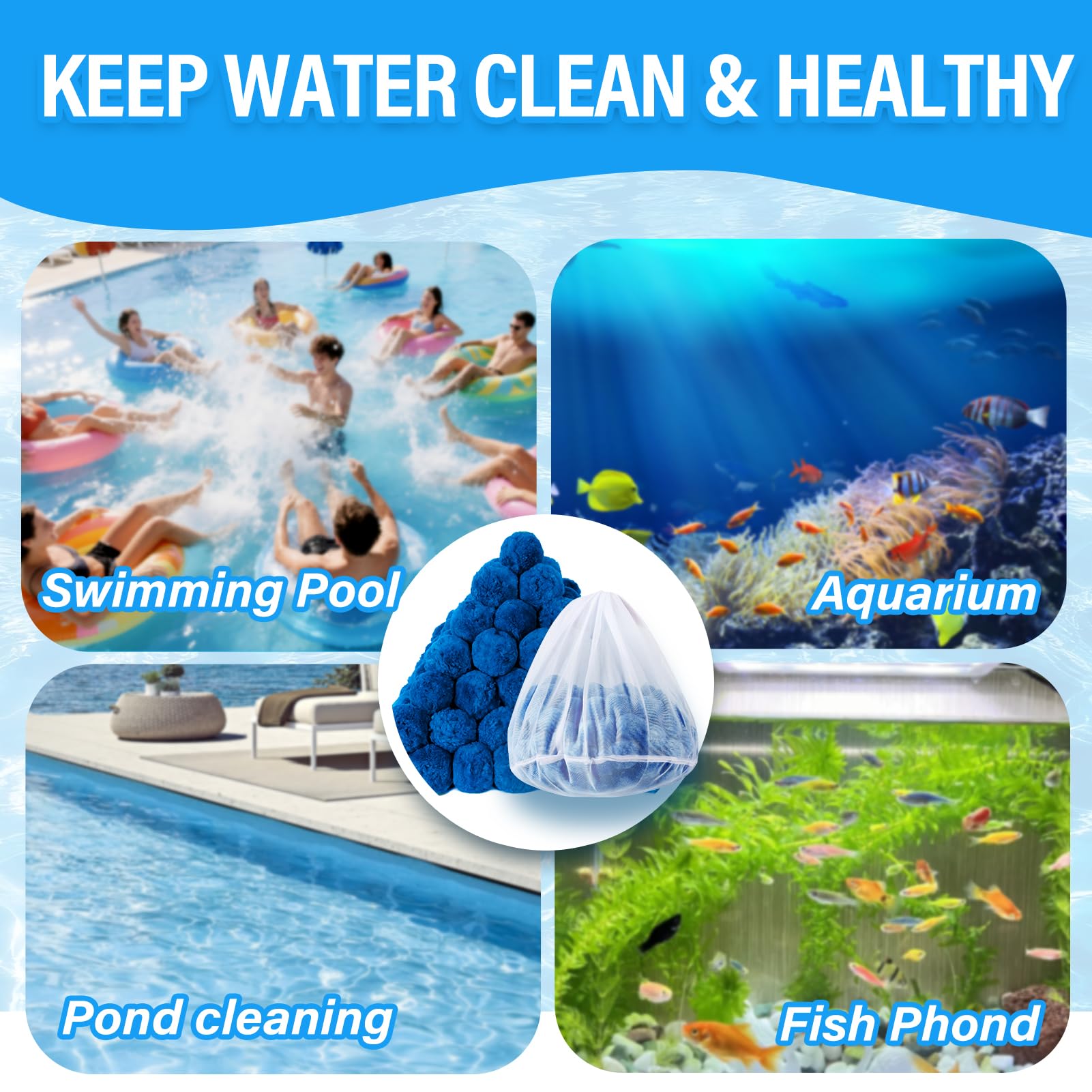 REGMICS eco-friendly filtration media for above-ground pools and ponds