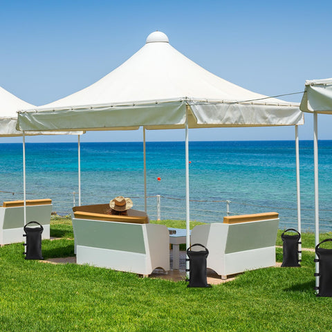 REHOYEE canopy weights suitable for tents, gazebos, and outdoor setups