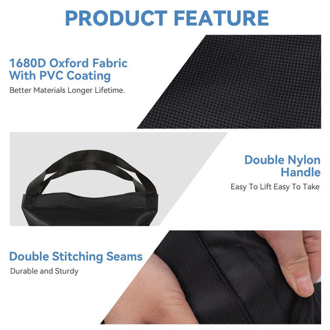 REHOYEE double-stitched seams and carry straps for durability and easy transport