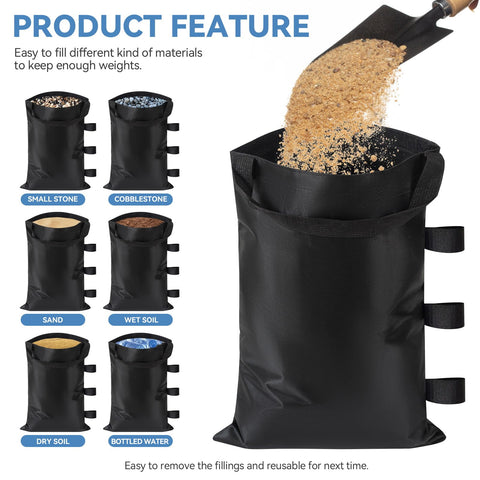 REHOYEE fillable weights for sand, stones, soil, or water