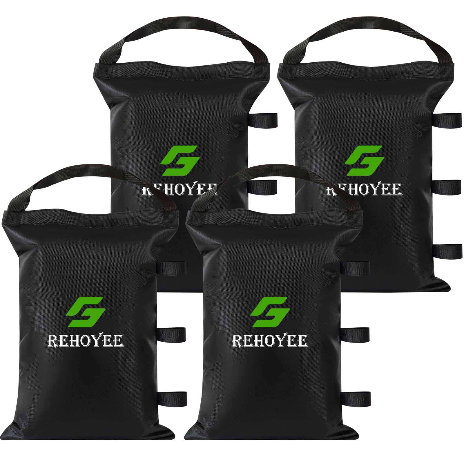REHOYEE sand bags for canopy legs; empty 4-pack ready to fill for stability