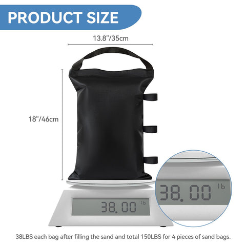 REHOYEE Velcro-sealed weight bags for quick secure closure