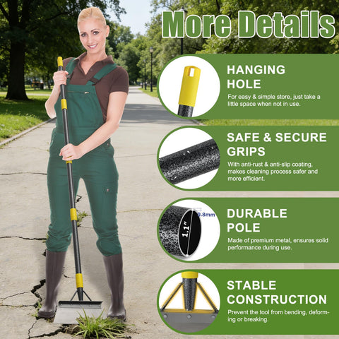 REILEIHODE garden flat shovel detachable-parts simplifies storage after use.