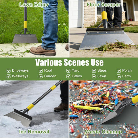 REILEIHODE garden flat shovel durable-wet-conditions withstands damp seasons.