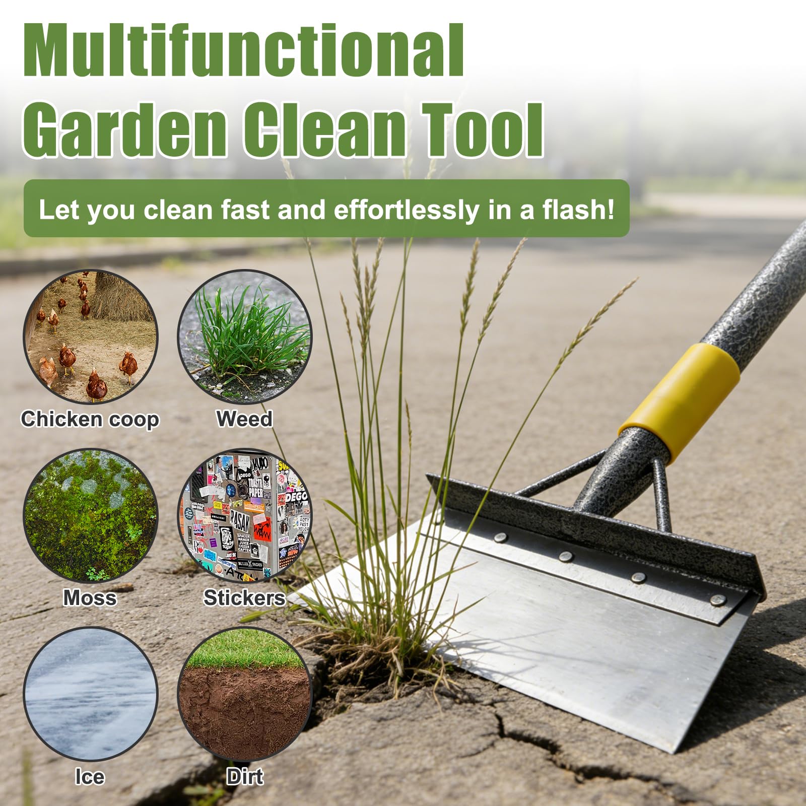 REILEIHODE garden flat shovel edging-weeding keeps garden edges neat and tidy.