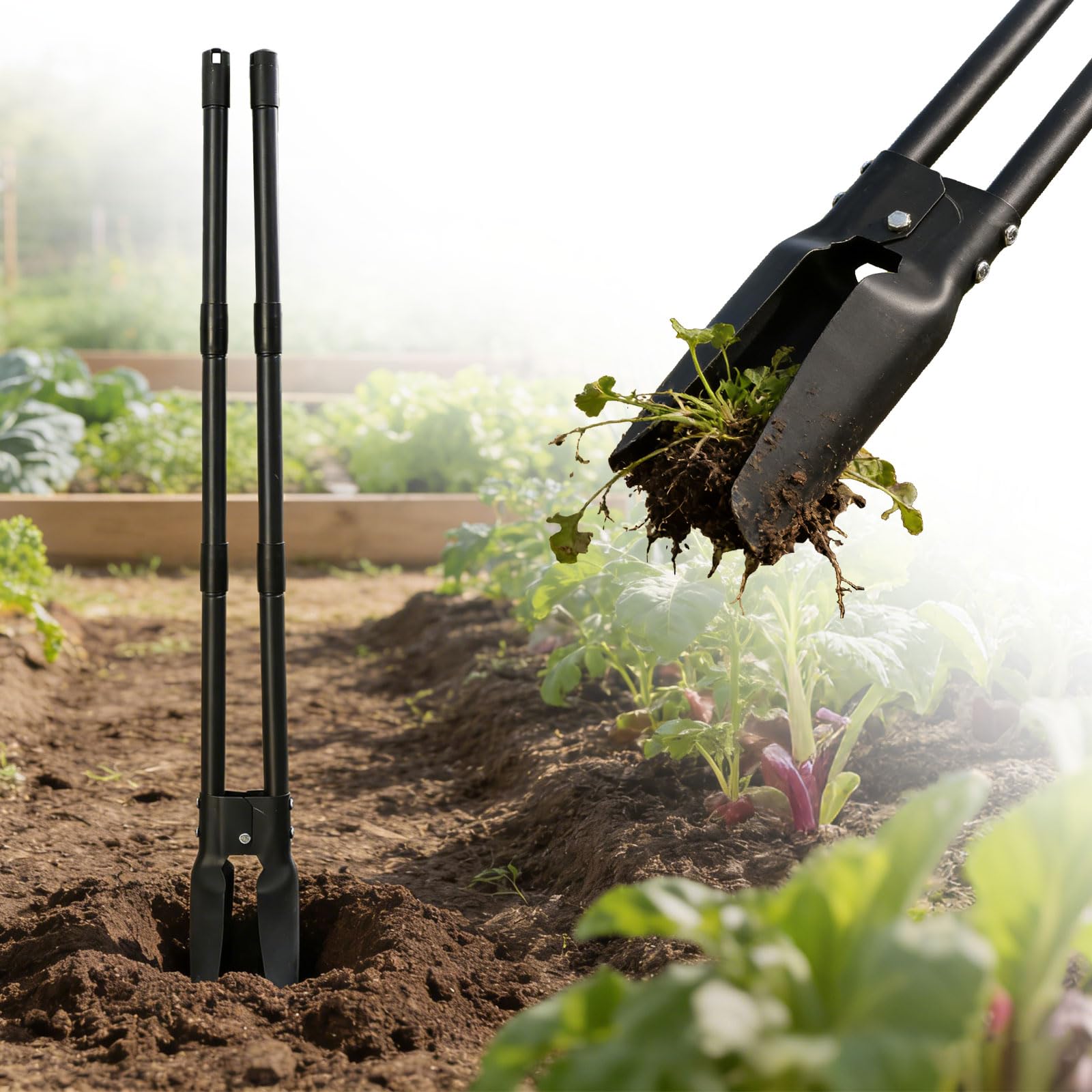 REILEIHODE Post Hole Digger with ergonomic grip for comfortable, extended digging sessions.