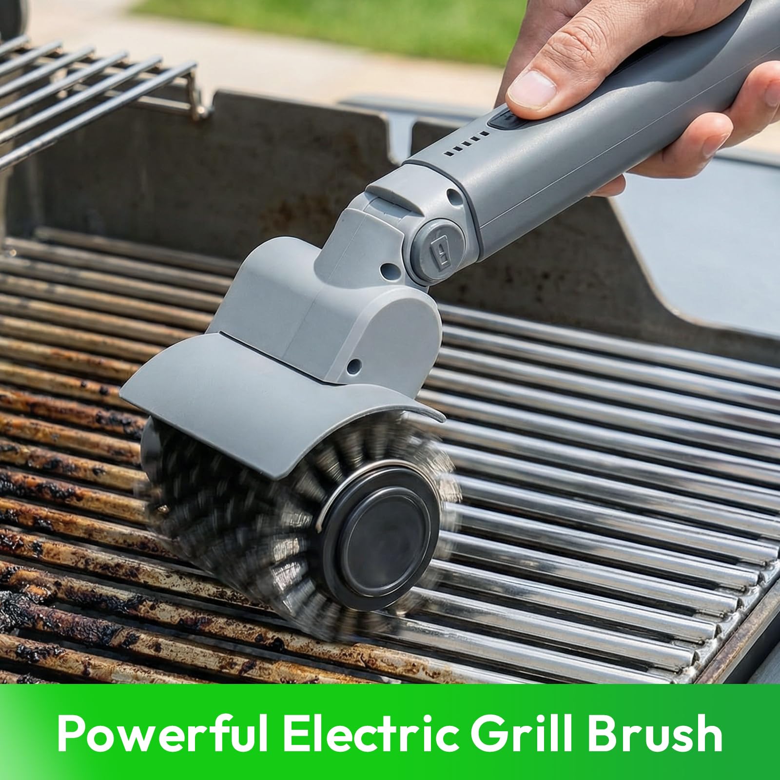 Reindeer Tools 410 RPM speed control tackles stubborn grime on grills.