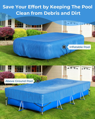 Reinmoson tear-resistant 0.27mm PE material withstands weather and debris.